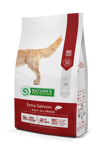 Nature's Protection 三文魚全犬配方 全天然狗糧 12kg（Best Before 2027/06）