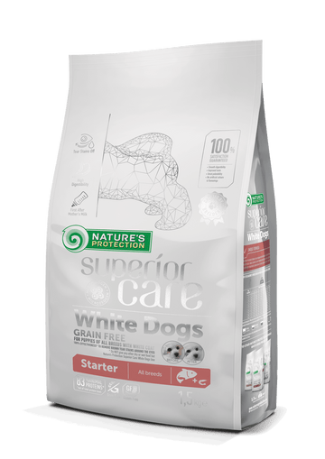 Nature's Protection 去淚痕美毛 低敏三文魚 BB配方 無穀物狗糧 1.5kg（Best Before 2026/12）