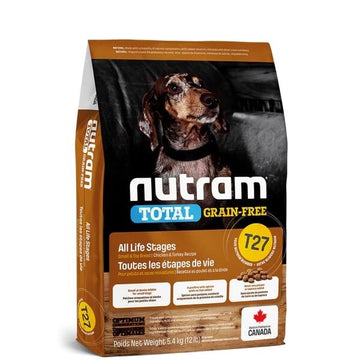 Nutram 加拿大紐頓狗乾糧 - T27 無穀物細粒 - 火雞雞肉及鴨肉配方 2kg / 5.4kg