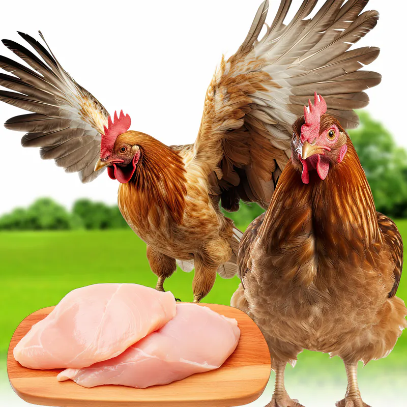 Detective Meoow and Big Chicken 