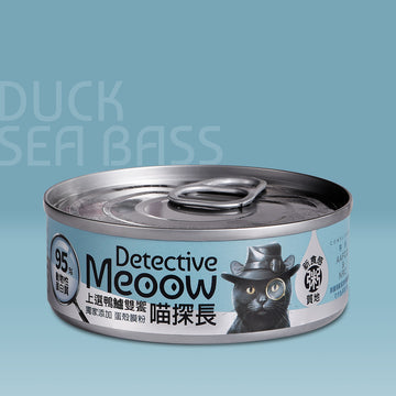 Detective Meoow Premium Duck and Bass Double Delight 80g 