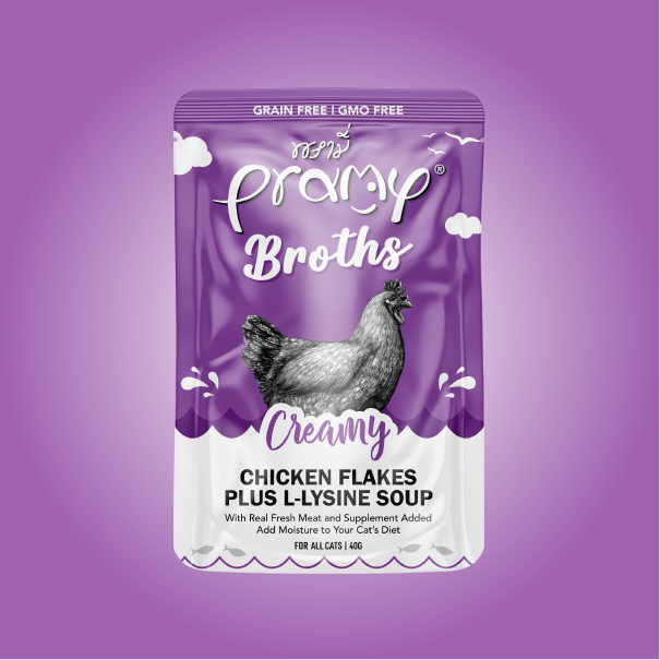 Pramy Nutritional Soup Pack Series - Tuna Cream Soup + Tender Chicken + Lysine 40g