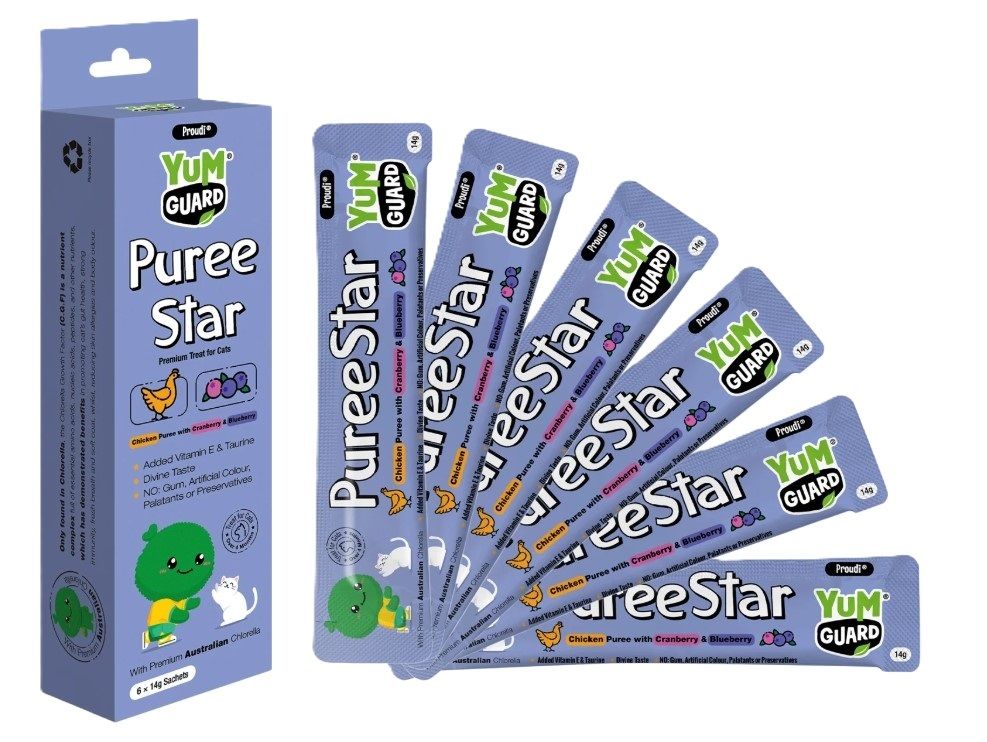 YUM GUARD 營加 雞肉蔓越莓藍莓果泥 14g x 6 [包裝隨機提供]