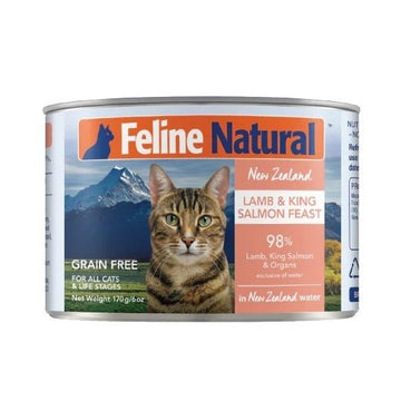 Feline Natural - 貓罐頭 F9 羊肉及三文魚盛宴170g