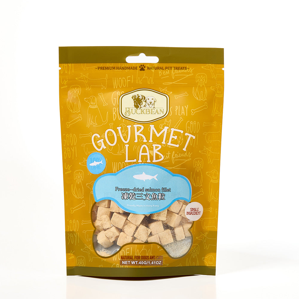 BuckBean 貓狗小食 凍乾三文魚粒 40克 #BB004