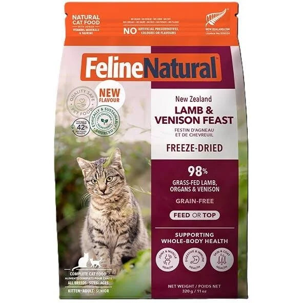 F9 Feline Natural 羊肉鹿肉盛宴 冷凍脫水貓糧 320g