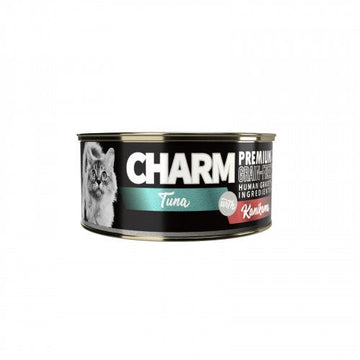 CHARM-特級無穀物 - 濃湯吞拿魚伴蟹柳 貓罐頭 80G