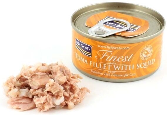 Fish4Cats 貓濕糧 - Finest - 吞拿魚及魷魚 70g