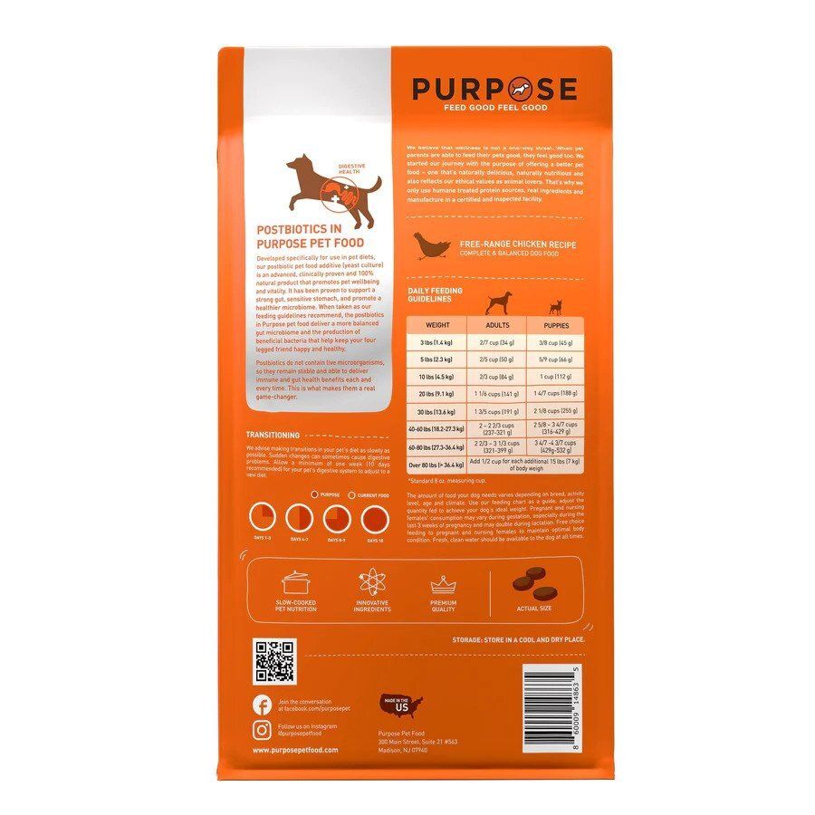 Purpose-普斯 無穀物 雞肉+白魚 全犬(後生元)配方 4.5lb / 10lb