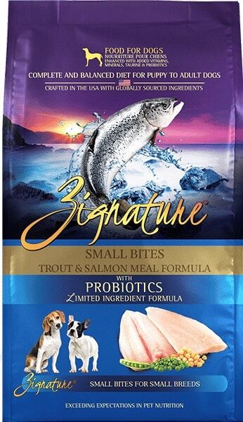 Zignature 美國超越狗乾糧 - 無穀物 - 細粒 - 鱒魚及三文魚配方 4lb/12.5lb